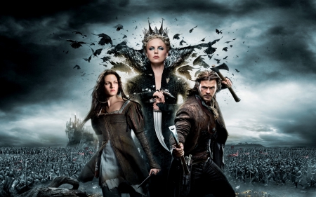 snow white and the huntsman - huntsman, white, queen, snow