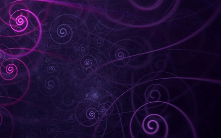 Purple Spirals - Purple, graphics, spirals, swirls, vector art