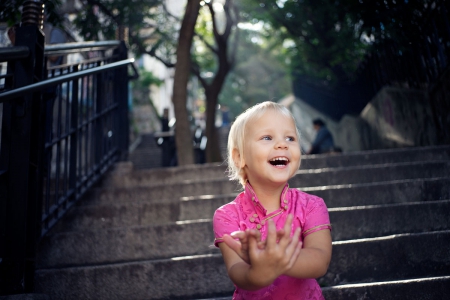 little girl - bonny, cute, beautiful, childhood, blonde, adorable, girl, belle, white, little, dainty, desktopnexus, fun, photography, standing, face, child, pink, pretty, baby, comely, beauty, sweet, kid, sightly, fair, nice, people, lovely, smile, pure