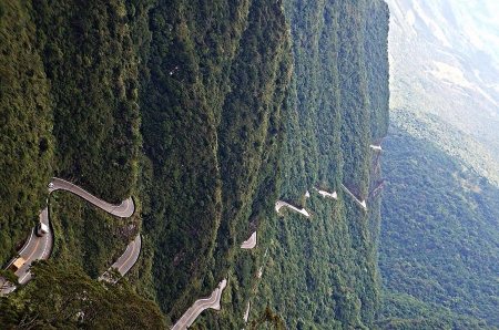 The most dangerous road - mountains, nature, road, dangerous