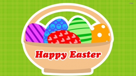 Happy Easter - Wallpaper, Happy, Eggs, Easter