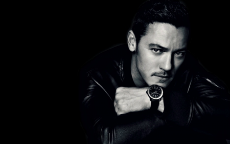 Luke Evans - black, actor, white, Luke Evans, man