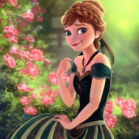 Anna - anna, flowers, lady, movie