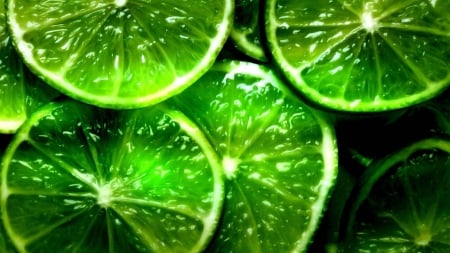 Green Lemon - piece, green, lemon, juice