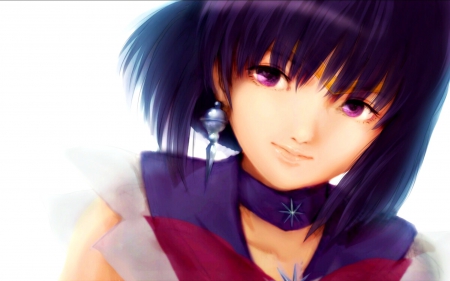 Tomoe Hotaru - girl, sailor moon, white, tomoe hotaru, red, blue, sailor saturn, anime, manga, 123 tyamaguch