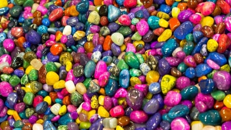 Colorful stones - stone, rainbow, vara, colorful, summer, purple, yellow, blue, pink, green, texture