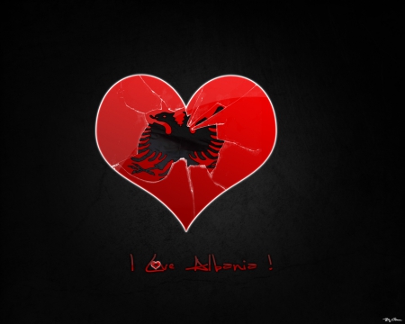 Albanian Broken Heart - Albanian, Shqiperia, Broken, Heart