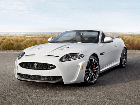 jaguar xkr s convertible - jaguar, xkr s, white, convertible