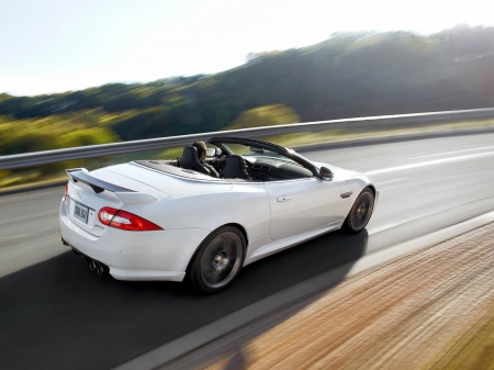 jaguar xkr s convertible - jaguar, xkr s, white, convertible