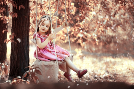 Girl - abstract, girl, cute, pink