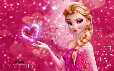 Love Elsa - princess, love, elsa, pink