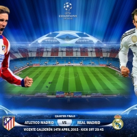 ATLETICO MADRID - REAL MADRID  CHAMPIONS LEAGUE QUARTER-FINALS 2015