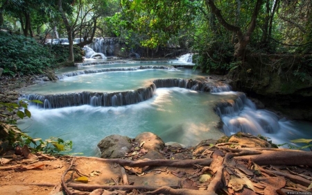 Waterfall - landscape, photography, water, stream, wallpaper, waterfall, hd, abstract, forest, scene