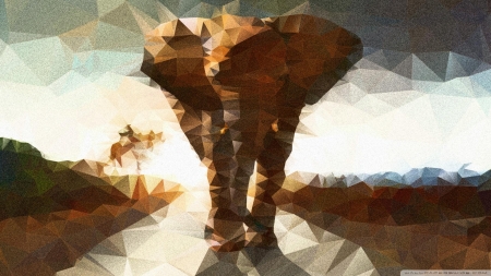 Elephanto - creative art, animal, digital art, elephant, hd