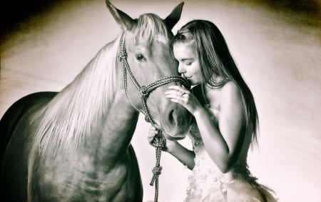 friends ♥ - mood, girl, friends, horse