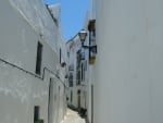 white narrow alley