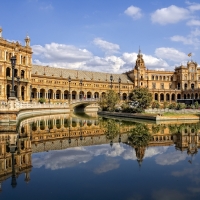 castle in seville spain hdr