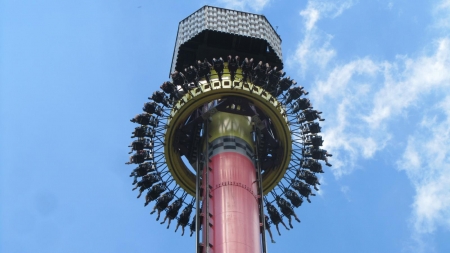 Drop Tower - 1600x900, Kings Island 2014, background, cool