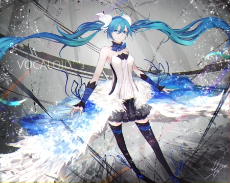 Miku - pretty, vocaloid, miku, beautiful, hatsune