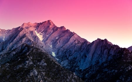 Purple Sky Mountains - purple, mountains, skies, nature