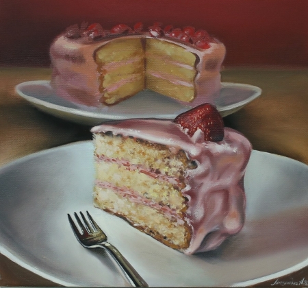 Painting - sweets, art, painting, cakes