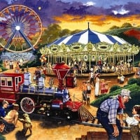 Carousel in Amusement Park 1