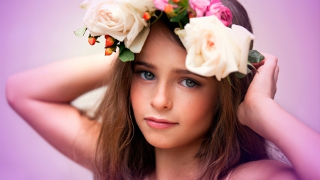 little girl - nice, beauty, people, eyes, photography, belle, sightly, face, white, pretty, baby, childhood, fair, cute, little, kid, bonny, adorable, dainty, girl, child, lovely, pure, comely, blue, pink, desktopnexus, beautiful, sweet, blonde, flower