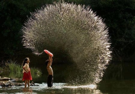 Amazing Shot - great, girl, water, amazing