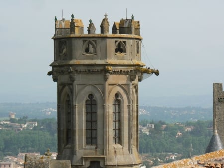 tour - carcassonne, france, architecture, medieval, castles