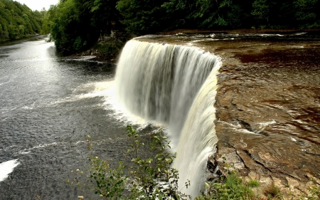 Waterfall - nature, wonderful, waterfall, river