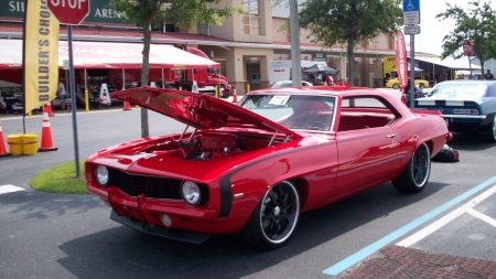 Camaro - red, bowtie, classic, gm