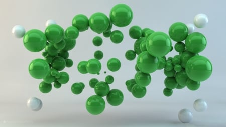 Green Balls - photiograpy, balls, abstract, green