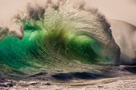 Raging Sea - beach, wave, water, colors