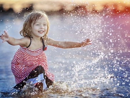 little girl - dainty, pretty, blonde, pure, pink, child, fair, nice, bonny, Fun, kid, childhood, sightly, DesktopNexus, beautiful, photography, girl, sea, beauty, lovely, sweet, baby, Belle, comely, smile, nature, cute, little, adorable, Play