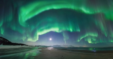 Aurora over Norway - space, aurora, norway, cool, fun, stars