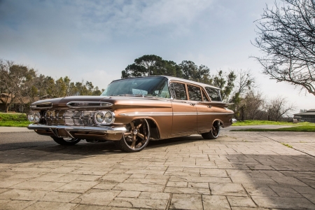 1959-Chevy-Station-Wagon - bowtie, wagon, classic, gm