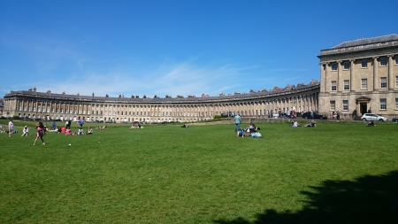 Royal Crescent Bath - architecture, royal crescent, georgian, bath