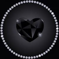 BLACK HEART Diamond