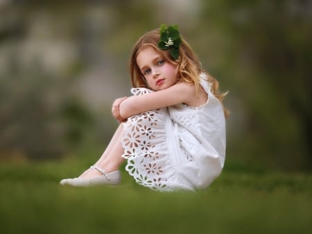 Girl - lady, cute, model, photography, abstract, sitting