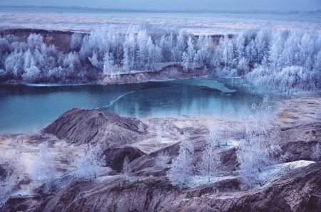 Nature - sky, winter, nature, blue