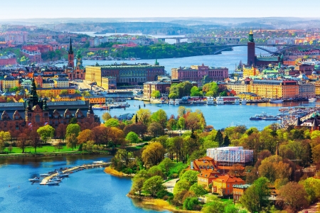 Stockholm, Sweden - bridges, cityscapes, skyscrapers, landscapes, colors, architecture, buildings