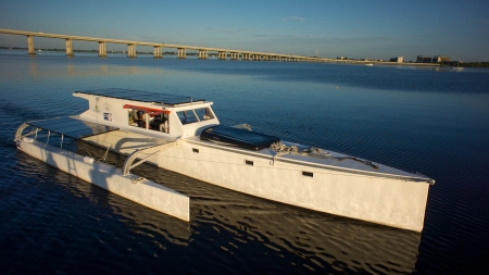 Boat - bridge, transport, water, boat