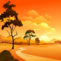 Sunset vector