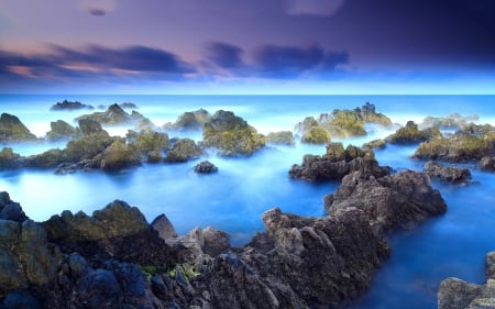 Porto Moniz - Madeira - travel, hq, seascapes, water, world, rocks, oceans, nature, blue, sea