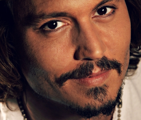 Johnny Depp - actor, smile, Johnny Depp, face, man