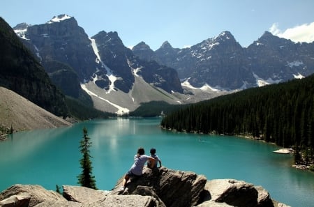 Wonderful Lake - lake, mountains, wonderful, nature