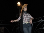 Cowgirl At Night