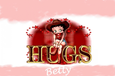 Betty Huggs - women, style, fun, girls, models, female, cowgirls, hats, boots, western, cartoons, betty boop