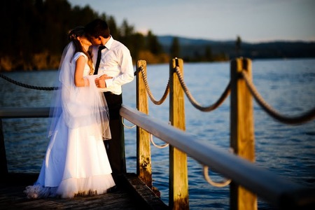 It is called Love! - bock, together, lake, kiss, couple, love