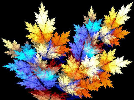 Leaves - leaves, fractal